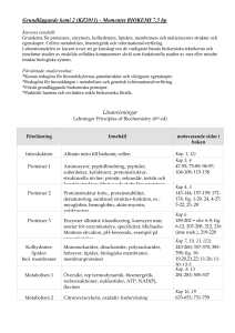KZ2011 läsanvisningar Biokemi