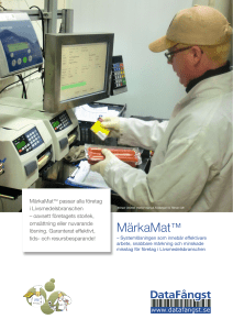 MärkaMat - Datafångst