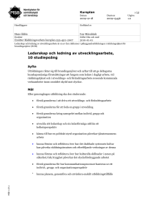 Ledarskap och ledning av utvecklingsarbete