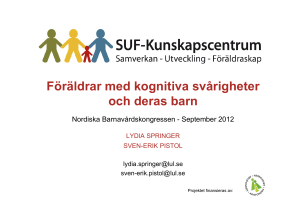 Föräldrar med kognitiva svårigheter och deras barn