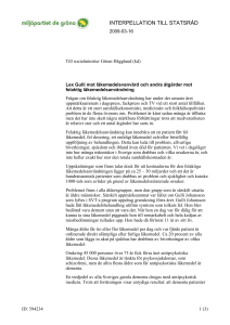 Lex Gulli mot läkemedelsvanvård och andra åtgärder mot