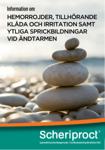 Information om HEMORROJDER, TILLHÖRANDE