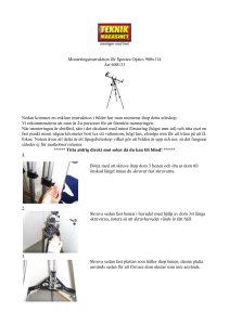 Monteringsinstruktion för Spectra Optics 900x114 Art