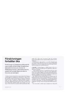 Förskrivningen fortsätter öka