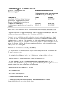 Livsmedelshygien på särskilt boende