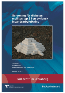 Screening för diabetes mellitus typ 2 i en syriansk