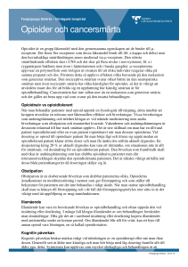 Opioider och cancersmärta