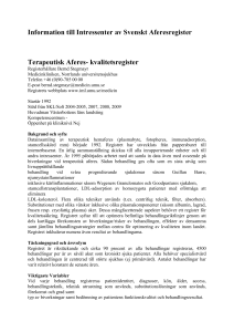 Terapeutisk aferes - Registercentrum Norr