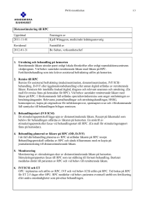 Distansstimulering till RPC Upprättad Framtagen av 2011-11