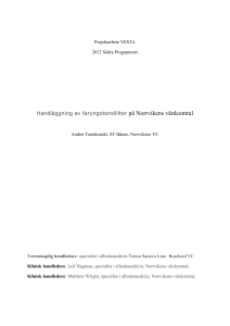 Handläggning av faryngotonsilliter på Norrvikens vårdcentral
