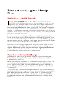 Fakta om barnfattigdom i Sverige