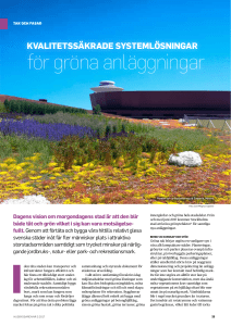för gröna anläggningar
