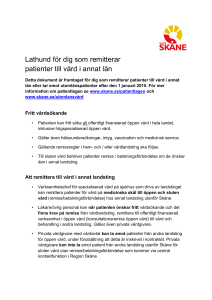 Lathund för dig som remitterar patienter till vård i annat län