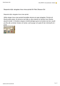 sångpåse Imse vimse spindel