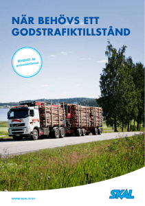 när behövs ett godstrafiktillstånd