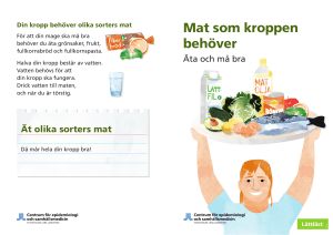 Mat som kroppen behöver