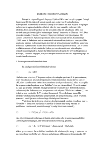 Entropi och Termodynamik