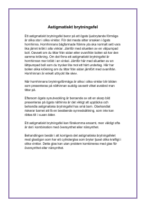 Astigmatiskt brytningsfel
