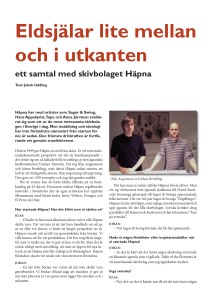 Ett samtal med Häpna records