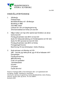 INNEHÅLLSFÖRTECKNING