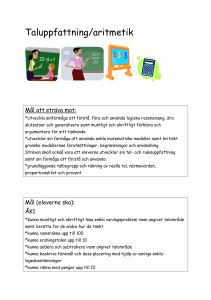 Taluppfattning/aritmetik
