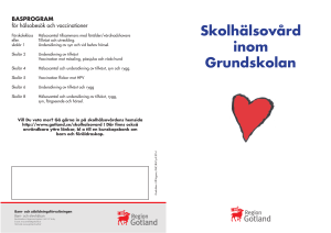 Skolhälsovård inom Grundskolan