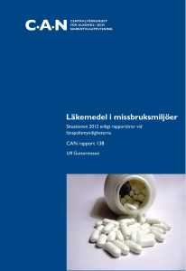 Läkemedel i missbruksmiljöer - Centralförbundet för alkohol