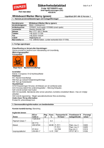 Säkerhetsdatablad - Staples Sweden AB