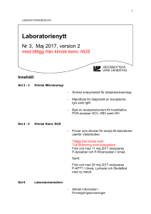 Laboratorienytt