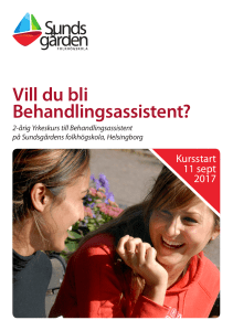 Vill du bli Behandlingsassistent?