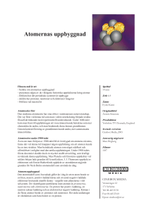 Atomernas uppbyggnad