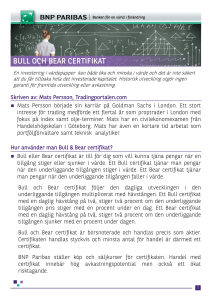 bull och bear certifikat