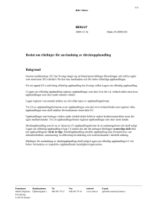 Beslut om beställning av laboratorieutrustning