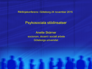 Psykosociala stödinsatser