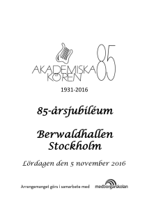 programblad - Danderyds Sångensembles officiella hemsida