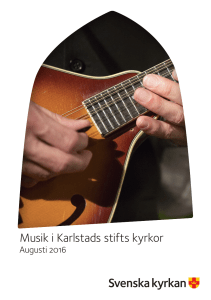 Musik i Karlstads stifts kyrkor