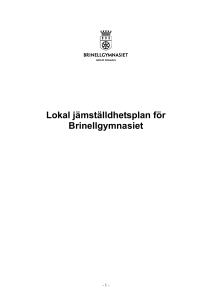 Inledning - Brinellgymnasiet