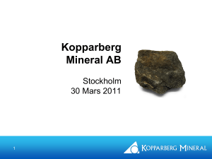 Thomas Lundgren, Kopparberg Mineral AB