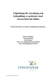 Vägledning för utredning och behandling av patienter med