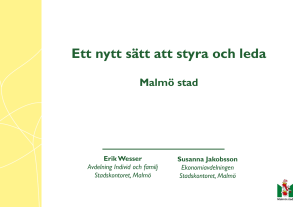 Ett nytt sätt att styra och leda