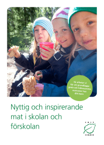 Nyttig och inspirerande mat i skolan och förskolan - Skolor