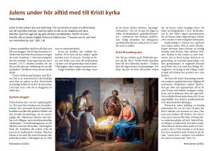 Julens under hör alltid med till Kristi kyrka
