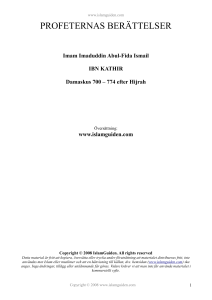 Profeternas berättelser