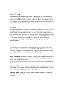Kris och sorg - Uppdrag Psykisk Hälsa