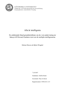 Alla är intelligenta - GUPEA