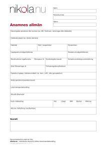Anamnes allmän