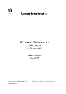 Kvinnors erfarenheter av bröstcancer