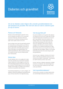 Diabetes och graviditet