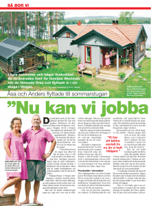 Åsa och Anders flyttade till sommarstugan