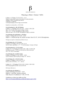 Planering Block 2 7 IDH2